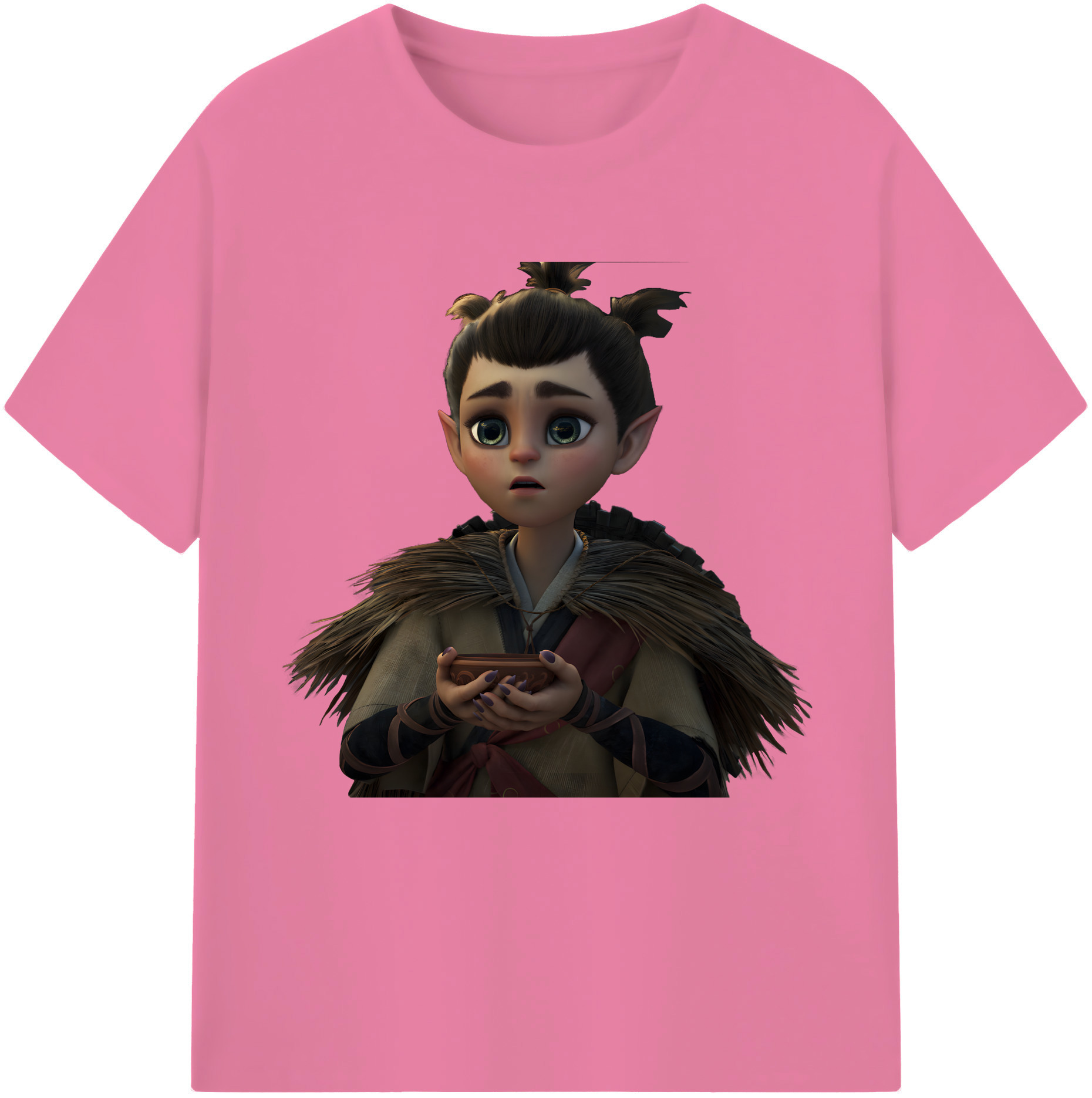 （画像用） Ne Zha 2 ナタ 魔童の大暴れ 綿100％半袖Tシャツ（フロントプリント）